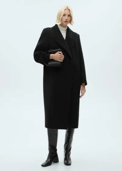 Mango Coat Black