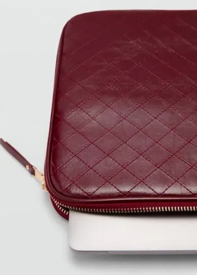 Mango Cover With Decorative Stitching Burgundy In Bordeaux