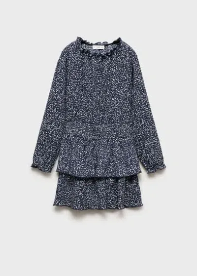 Mango Kids' Dress Dark Navy