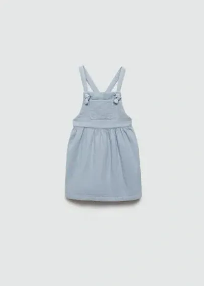 Mango Kids' Jupe Salopette In Blue