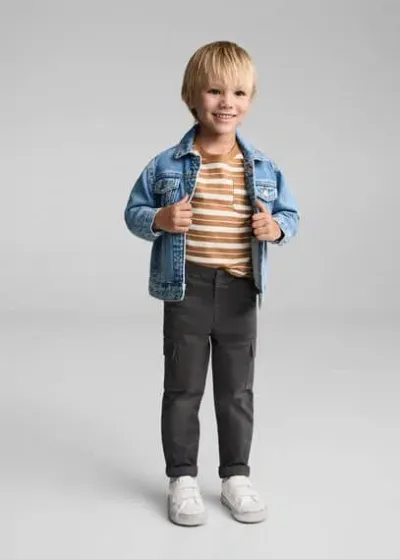 Mango Kids' Pantalon In Gris Anthracite