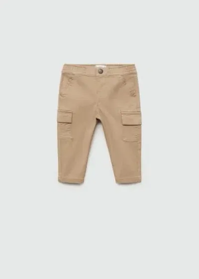 Mango Kids' Pantalon In Neutral