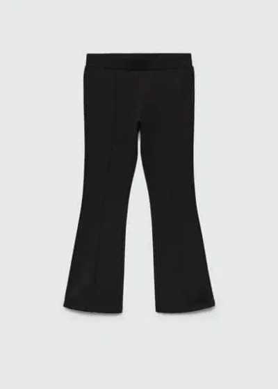 Mango Kids' Flared Leggings Black