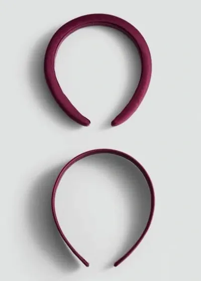 Mango Headband 2 Pack Burgundy