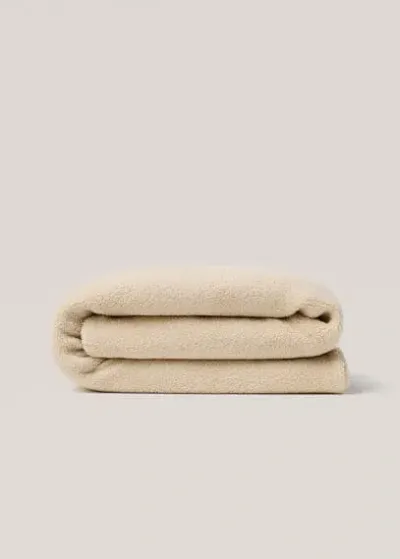 Mango Home Blanket/plaid Sand In Neutral