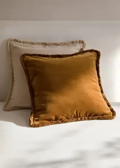 Mango Home Cushion Case Gold In Brown