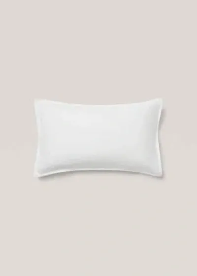 Mango Home - Housse De Coussin 100 % Lin 30x50 Cm Blanc - 30x50cm - Home In White