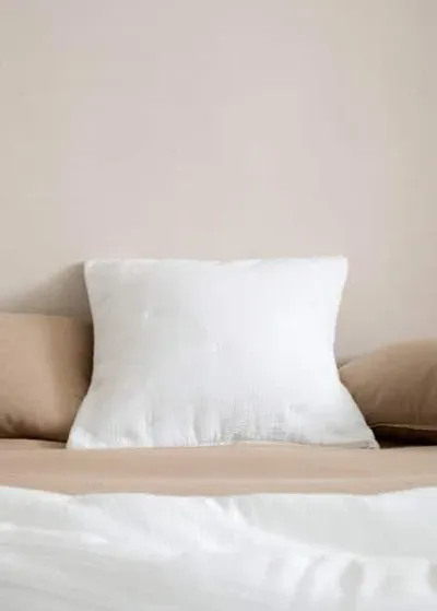 Mango Home Bed Cushion Cas White