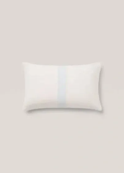 Mango Home Cushion Case Aqua Green In White