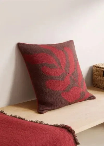 Mango Home Cushion Case Brown In Red