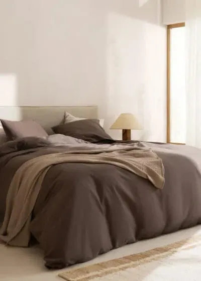 Mango Home Duvet Cover Chocolate In Brown