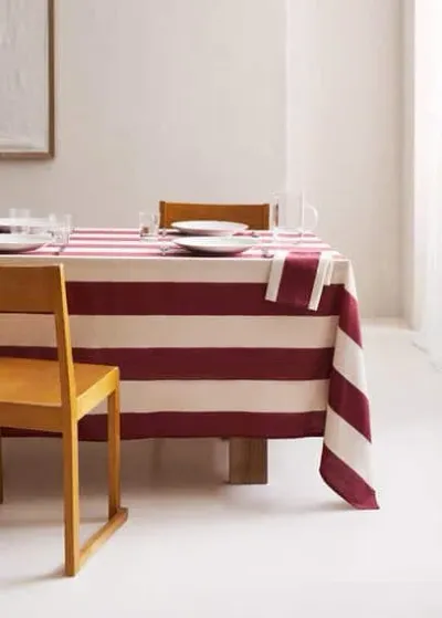 Mango Home Tablecloth Burgundy In Red