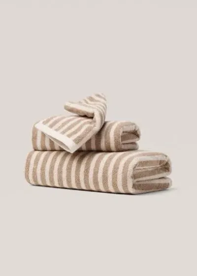 Mango Home Towel Beige In Multi