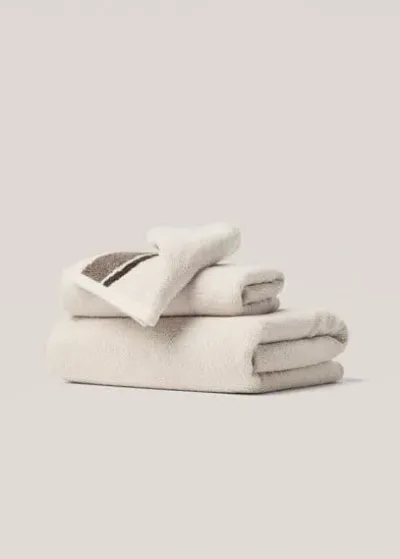 Mango Home Towel Beige In Neutral