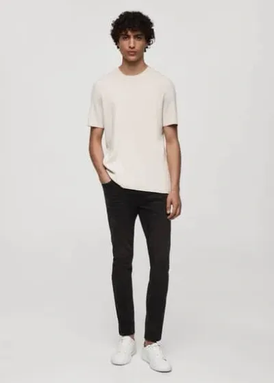 Mango Jean Jude Skinny-fit In Black Denim