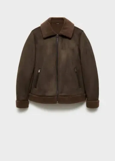 Mango Man Jacket Cognac