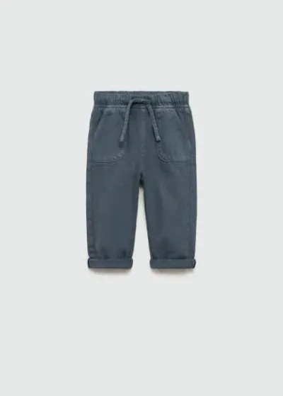 Mango Babies' Pantalon In Blue