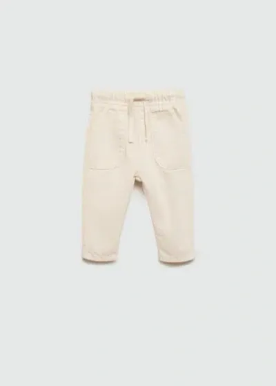 Mango Babies' Pantalon In Neutral