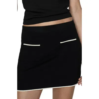 Mango Pipa Pencil Miniskirt In Black