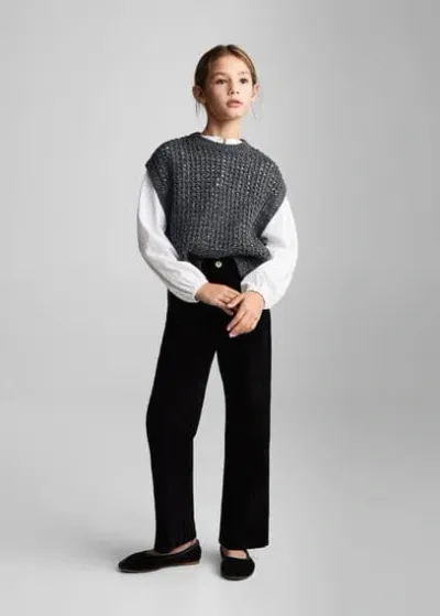 Mango Kids' Trousers Black