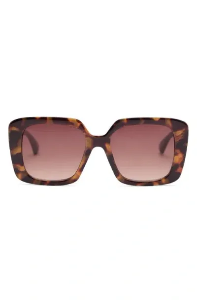 Mango Square Sunglasses In Brown