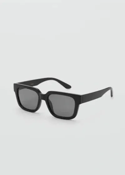 Mango Squared Frame Sunglasses Black In Noir