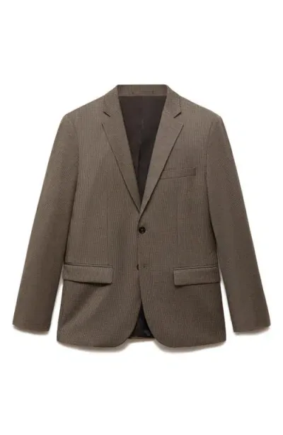 Mango Superslim Fit Stretch Sport Coat In Beige