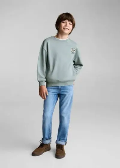 Mango Kids' Sweatshirt Blue In Bleu