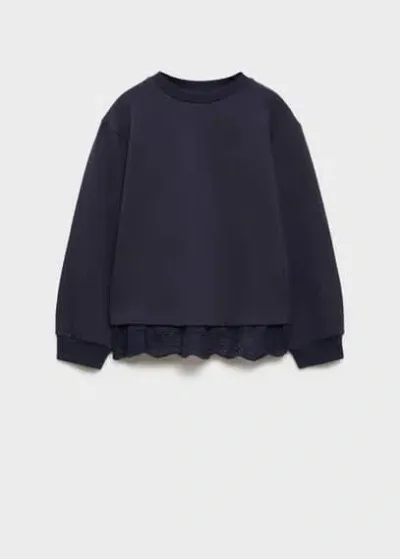 Mango Kids' Sweatshirt Dark Navy