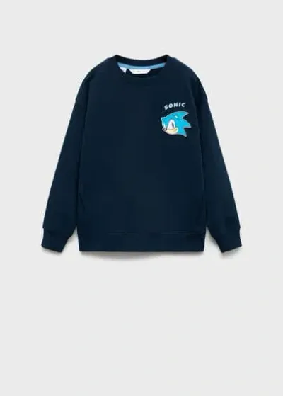 Mango Kids' Sweatshirt Dark Navy