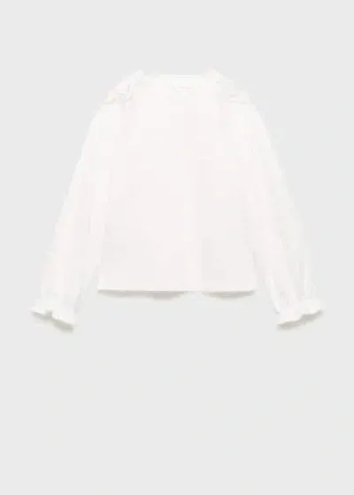 Mango Kids' T-shirt Off White