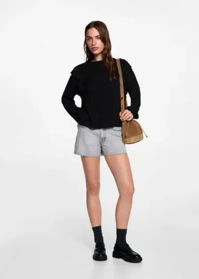 Mango Teen Blouse Black