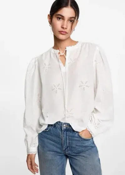 Mango Teen Blouse Off White