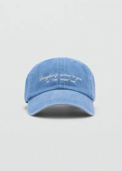 Mango Teen Cap Blue