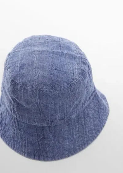 Mango Teen Hat Indigo Blue