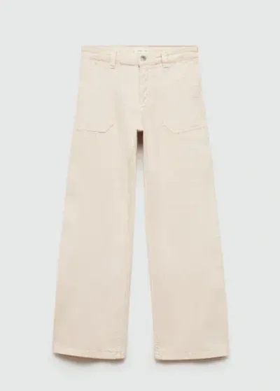 Mango Teen Jeans Beige