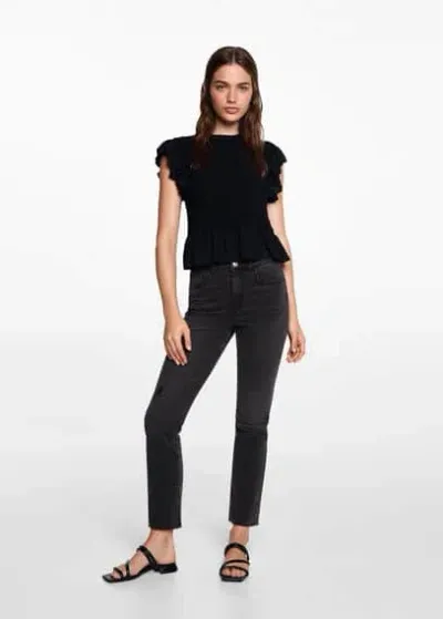 Mango Teen Jeans Black Denim