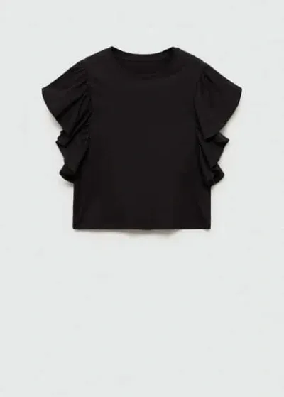 Mango Teen T-shirt Black