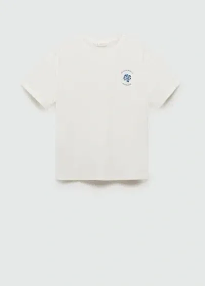 Mango Teen T-shirt Off White