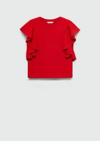 Mango Teen T-shirt Red