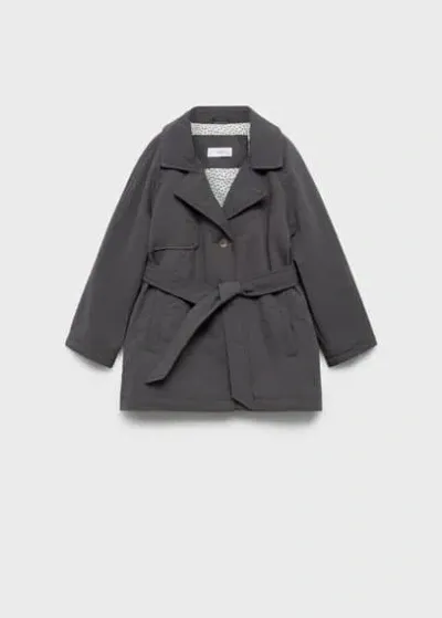 Mango Kids' Trench In Gris