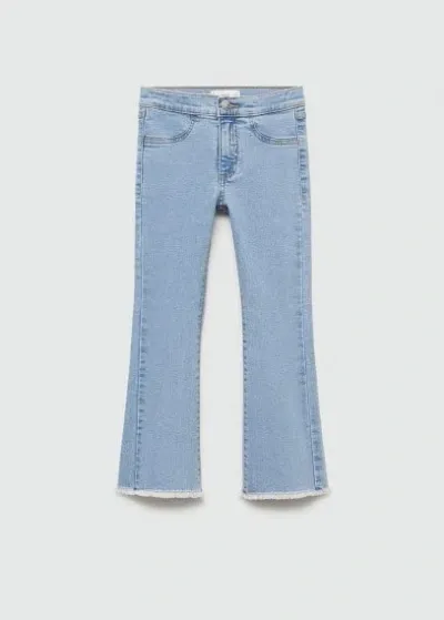 Mango Kids' Jean Flare In Bleu Clair