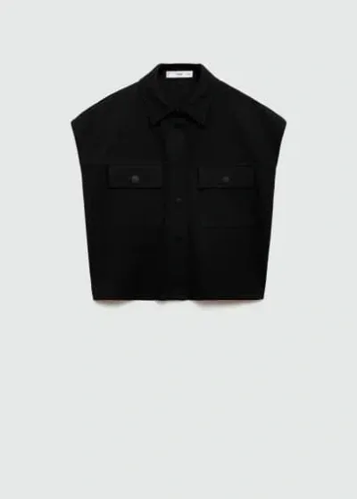 Mango Waistcoat Black