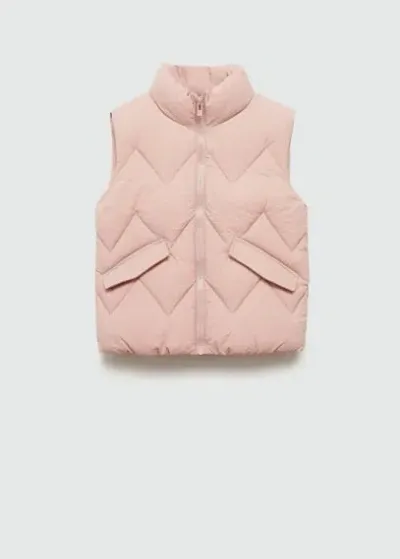 Mango Kids' Waistcoat Pink