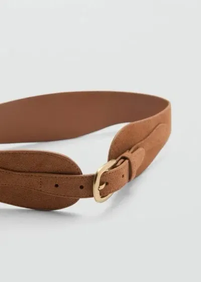 Mango Ceinture In Marron