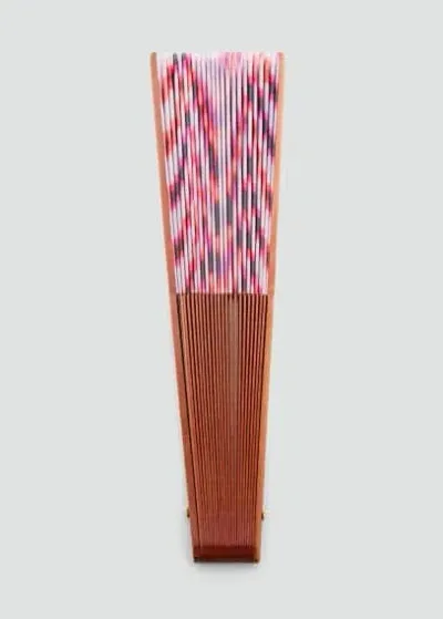 Mango Wooden Fan Lilac