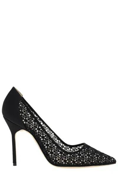 Manolo Blahnik Lace 105mm High-heel Pumps In Ywov