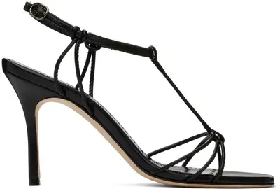 Manolo Blahnik Black Tabarekhi Heeled Sandals