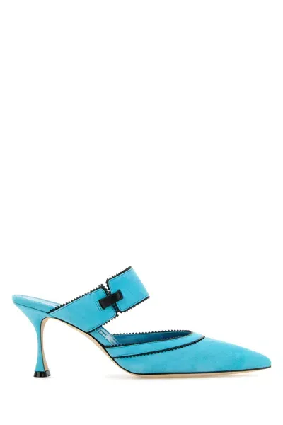 Manolo Blahnik Osmaclo Gala Sc Rial 070-39 Nd  Female In Blue