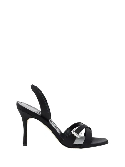 Manolo Blahnik Ramisli Fabio Sandals In Blck